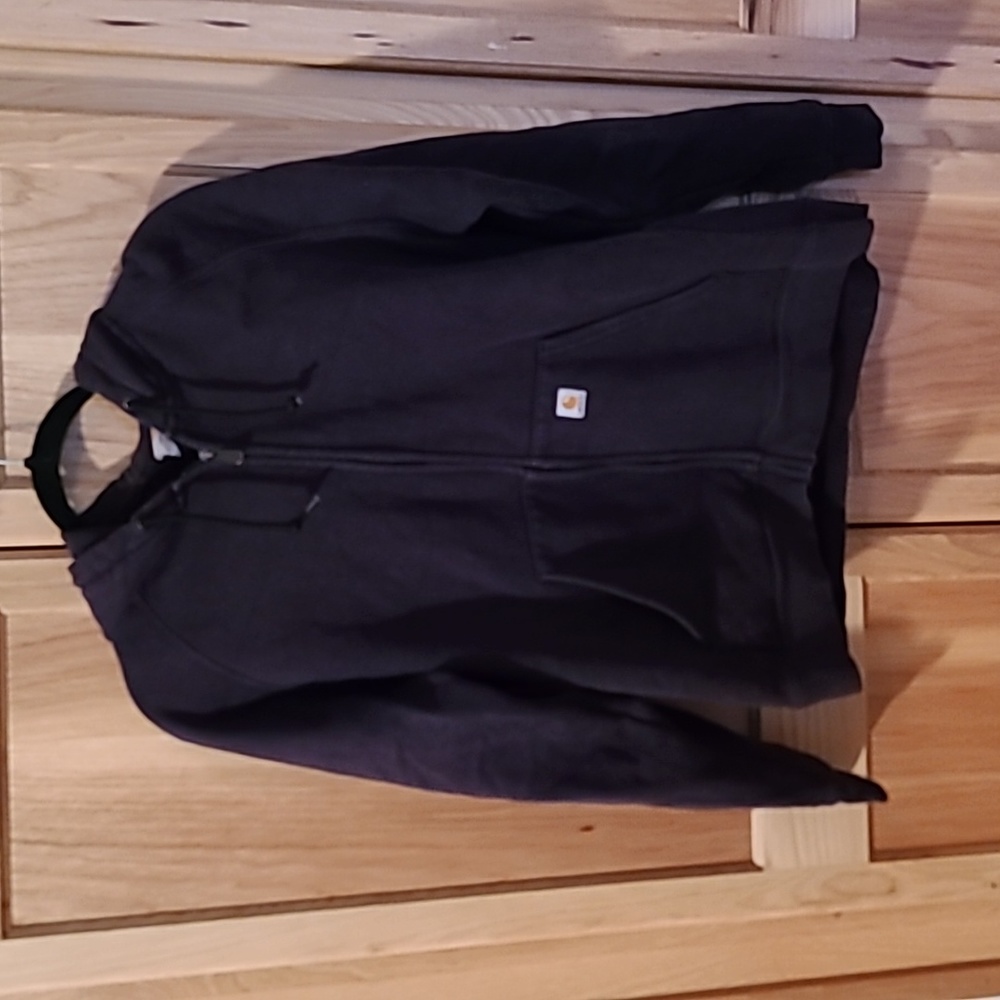 EUC Carhartt womens zip sweatshirt- black size XL
